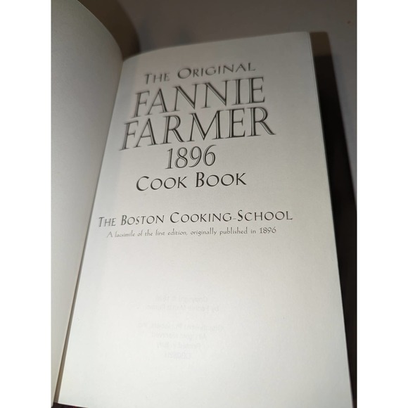 Vtg The Original Fannie Farmer 1896 Cook Book Boston Cooking School Ottenheimer - Picture 4 of 12